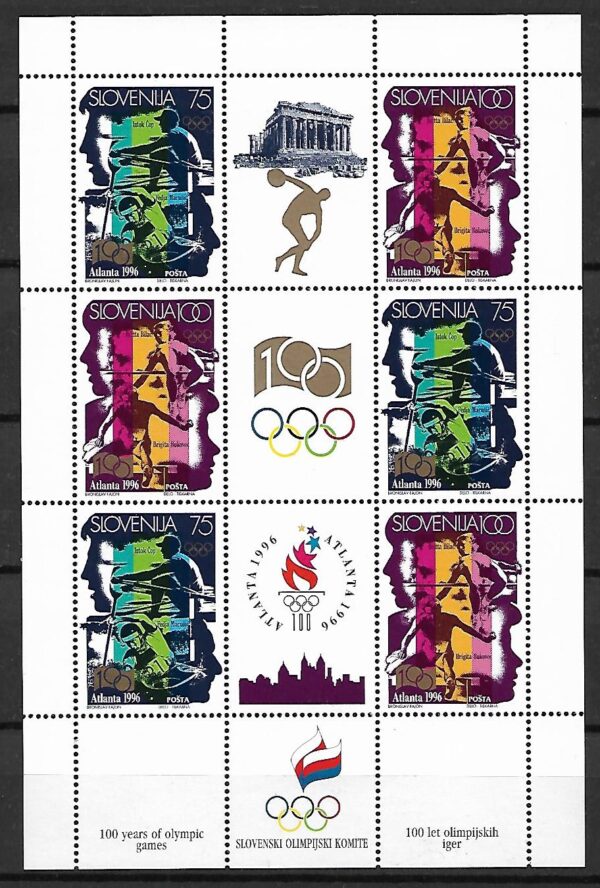OLIMPIADA LETNIA SŁOWENIA MI.ARK.151-152**
