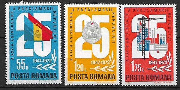 ROCZNICA RUMUNIA MI.3080-3082**