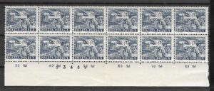 FI.656** 10- BLOK Z NR ARKUSZA NA LISTWIE