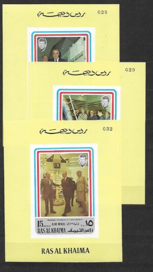 J.F.KENNEDY RAS AL KHAIMA MI.766-768**WYDANIE W BLOKACH