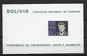 J.F.KENNEDY BOLIWIA MI.BL.20**
