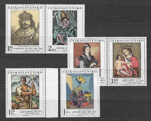 MALARSTWO CZECHOSŁOWACJA MI.2172-2177**