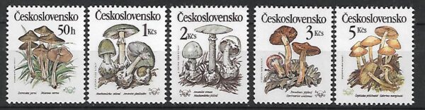 GRZYBY CZECHOSŁOWACJA MI.3017-3021**