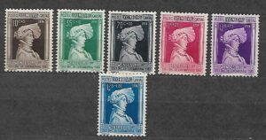 SŁAWNI LUDZIE LUXEMBURG MI.296-301**