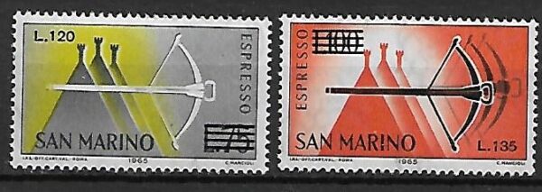 ZNACZKI EKSPRESOWE SAN MARINO MI.843-844**
