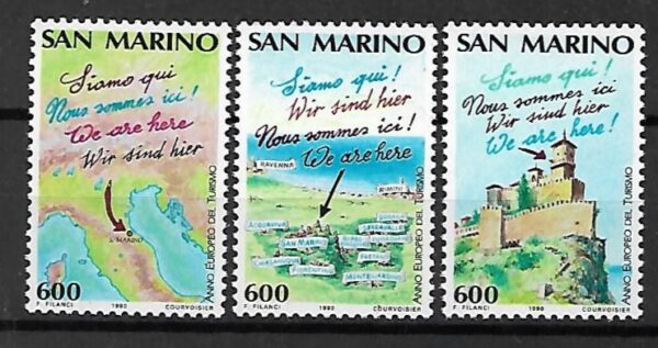 MAPA SAN MARINO MI.1435-1437A**