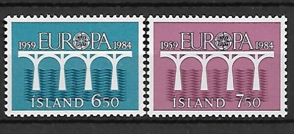 EUROPA CEPT ISLANDIA MI.614-615**