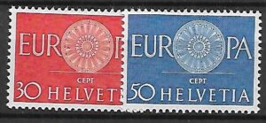 EUROPA CEPT SZWAJCARIA MI.720-721**