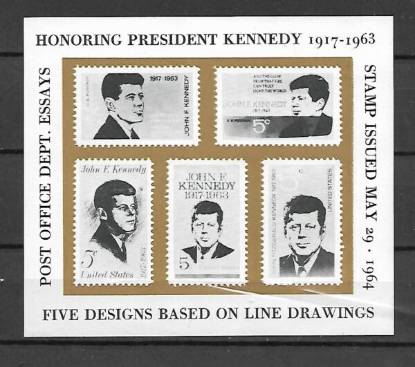 J.F.KENNEDY USA MI.PROJEKT BLOKU1963ROK**