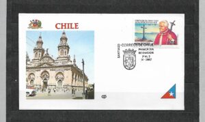 WIZYTA JANA PAWŁA II CHILE-SANTIAGO KOPERTA