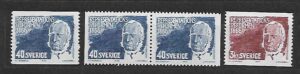 SŁAWNI LUDZIE SZWECJA MI.553-554A/D**