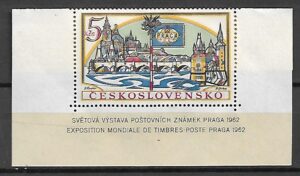 WYSTAWA FILATELISTYCZNA CZECHOSŁOWACJA MI.BL.183** NA ZNACZEK