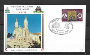 WIZYTA JANA PAWŁA II HAITI KOPERTA