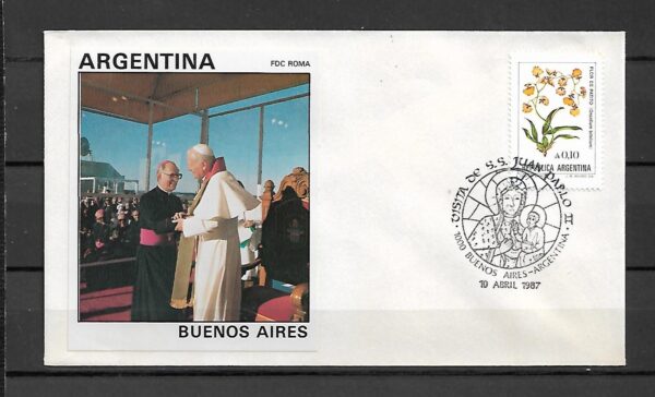 WIZYTA JANA PAWŁA II ARGENTYNA-BUENOS AIRES KOPERTA