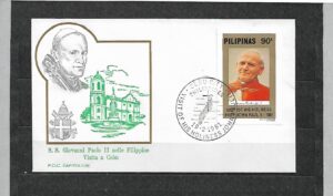 WIZYTA JANA PAWŁA II FILIPINY-CEBU KOPERTA