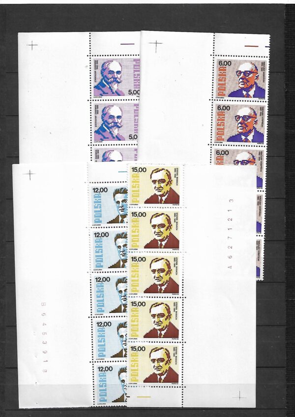 FI.2688-2691** Z NUMEREM ARKUSZA I KRZYŻYKIEM MARKACYJNYM