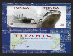 WYCIECZKOWIEC TITANIC TONGA MI.BL.53**
