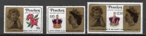 KRÓLOWA ELŻBIETA PENRHYN MI.442-444**