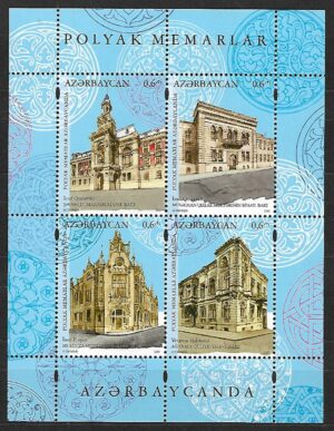 ARCHITEKTURA AZERBEJDŻAN  MI.BL.221** WSPÓLNE WYDANIE