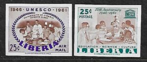 UNESCO LIBERIA MI.564-565B**
