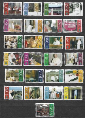 FI.3868-3892** ZNACZKI Z ARKUSZA