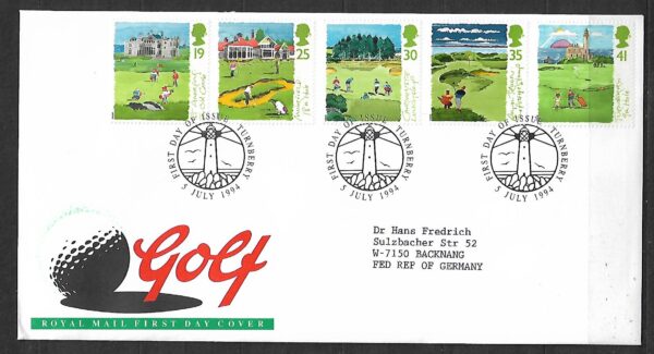 FDC GOLF ANGLIA MI.1522-1526
