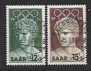 OLIMPIADA NIEMCY SAARA MI.371-372 KASOWANE