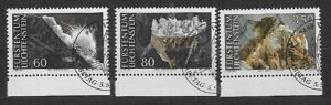 MINERAŁY LIECHTENSTEIN MI.1093-1095 KASOWANY
