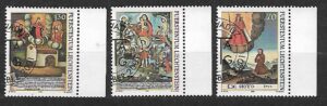 MALARSTWO LIECHTENSTEIN MI.1271-1273 KASOWANY