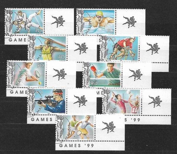 OLIMPIADA LETNIA LIECHTENSTEIN MI.1203-1211 KASOWANY