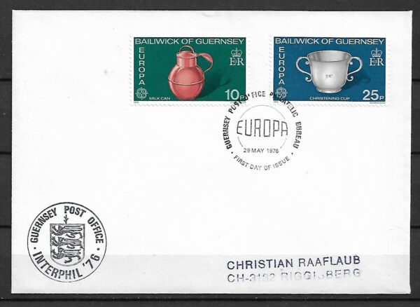 FDC EUROPA CEPT GUERNSEY MI.133-134