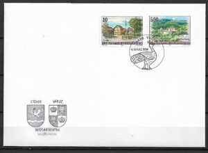 FDC ARCHITEKTURA LIECHTENSTEIN MI.1126-1127