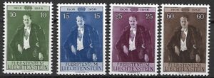 SŁAWNI LIECHTENSTEIN MI.348-351**