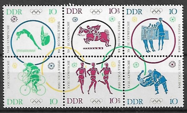 OLIMPIADA LETNIA DDR MI.1039-1044**