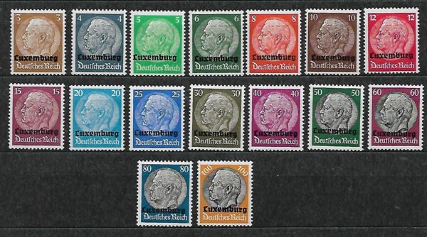 NIEMCY OKUPACJA LUXEMBURGA MI.1-16**
