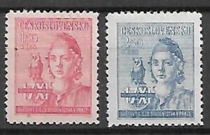 SŁAWNI LUDZIE CZECHOSŁOWACJA MI.476-477**