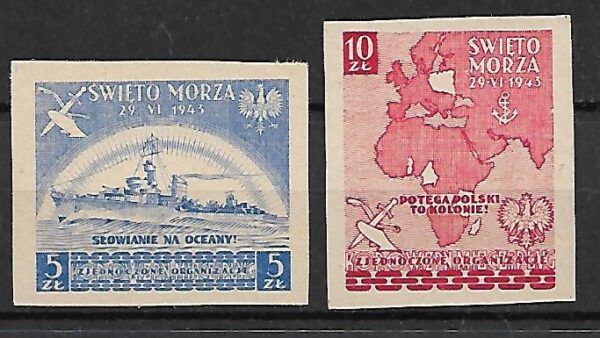 TAJNA POCZTA PODZIEMNA ŚWIĘTO MORZA 1943 R