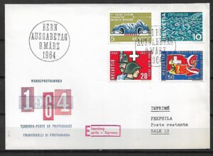 FDC ROCZNICA SZWAJCARIA MI.791-794