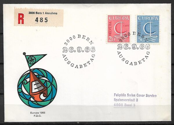EUROPA CEPT SZWAJCARIA MI.843-844