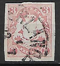 NIEMCY BAWARIA MI.15 KASOWANY STEMPEL NR 1