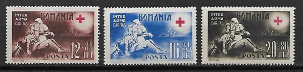 CZERWONY KRZYŻ RUMUNIA MI.757-759A**