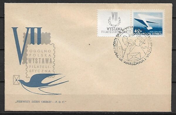 FDC FI.859 PRZYWIESZKA Z PRAWEJ STRONY WARSZAWA