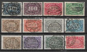 NIEMCY RZESZA  MI.246-257 KASOWANY