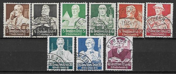 NIEMCY RZESZA MI.556-564 KASOWANY