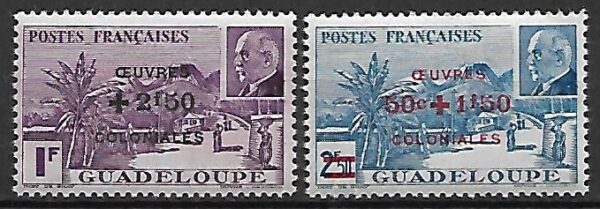 KOLONIE FRANCUSKIE GUADELUPA MI.181-182**