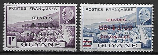 KOLONIE FRANCUSKIE GUYANE MI.199-200**