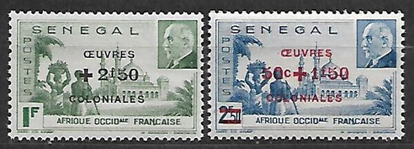 KOLONIE FRANCUSKIE SENEGAL MI.222-223**