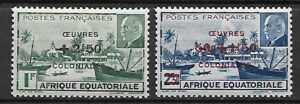 KOLONIE FRANCUSKIE AFRYKA RÓWNIKOWA MI.242-243**