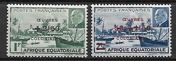 KOLONIE FRANCUSKIE AFRYKA RÓWNIKOWA MI.242-243**