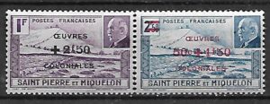 KOLONIE FRANCUSKIE SAINT PIERRE ET MIQUELON MI.327-328**
